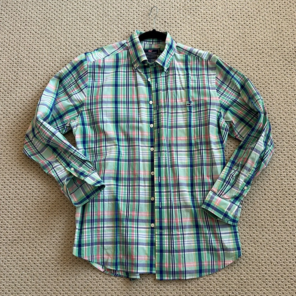 Vineyard Vines Slim Fit Tucker Shirt size L